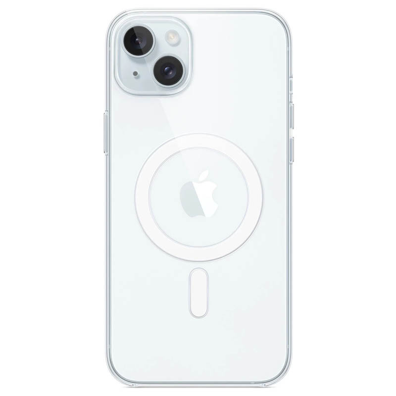 Чехол TPU Clear Case with MagSafe для Apple iPhone 15 (6.1") (Clear)