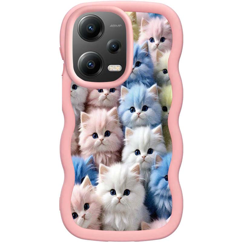 Чохол TPU Cloudy Pictures для Xiaomi Redmi Note 12 5G (Kittens)