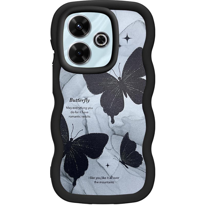 Чохол TPU Cloudy Pictures для Xiaomi Redmi 13 4G / Poco M6 4G (Butterflies)
