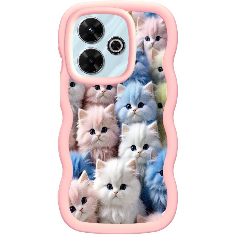 Чохол TPU Cloudy Pictures для Xiaomi Redmi 13 4G / Poco M6 4G (Kittens)