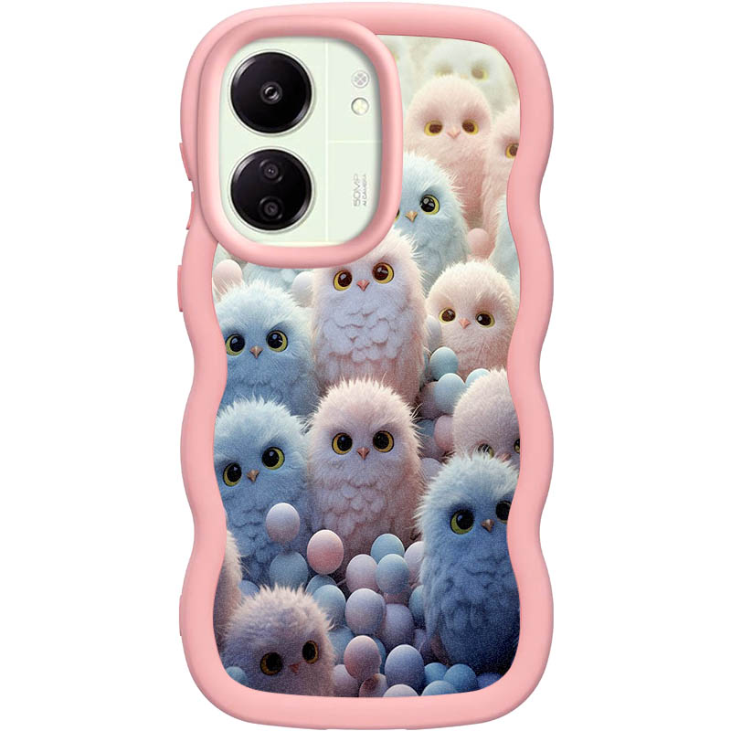 Чохол TPU Cloudy Pictures для Xiaomi Redmi 13C (Owls)