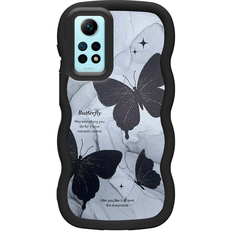 Чохол TPU Cloudy Pictures для Xiaomi Redmi Note 12 Pro 4G (Butterflies)
