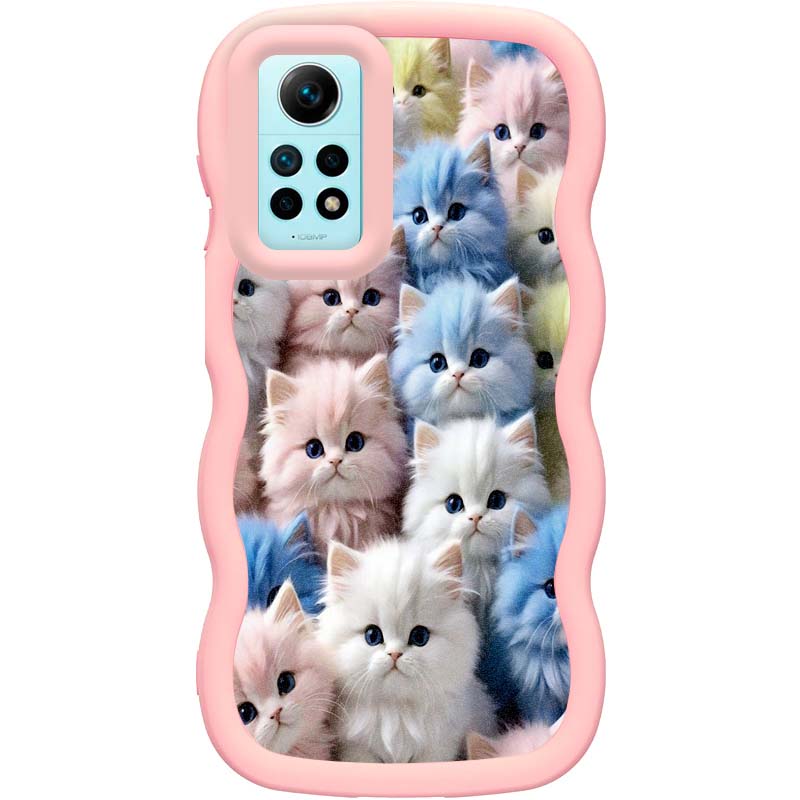Чехол TPU Cloudy Pictures для Xiaomi Redmi Note 12 Pro 4G (Kittens)