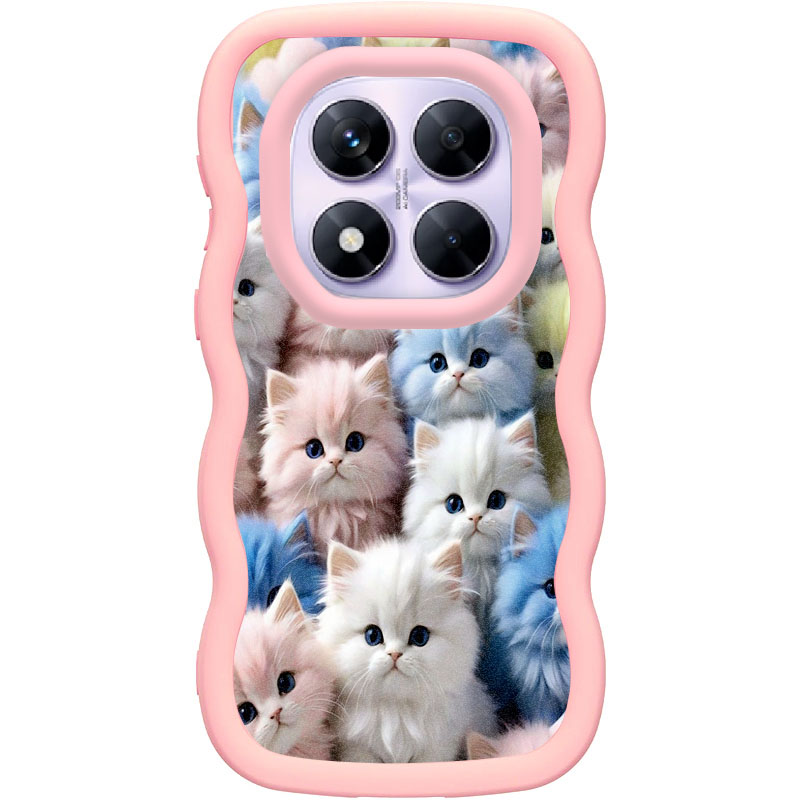 Чехол TPU Cloudy Pictures для Xiaomi Redmi Note 14 Pro 5G / Poco X7 (Kittens)