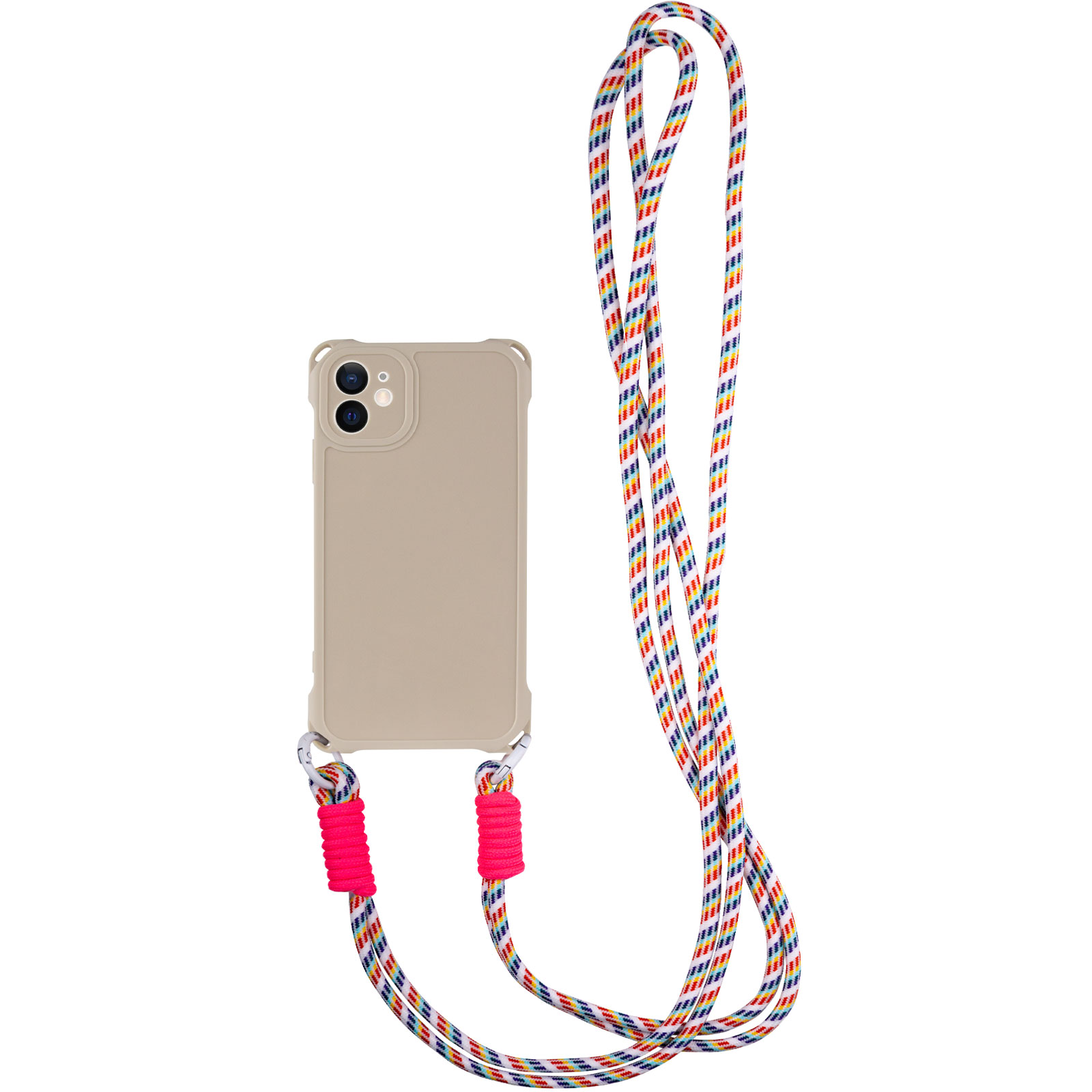 Чехол TPU CrossBody with straps для Apple iPhone 11 (6.1") (Antique White)