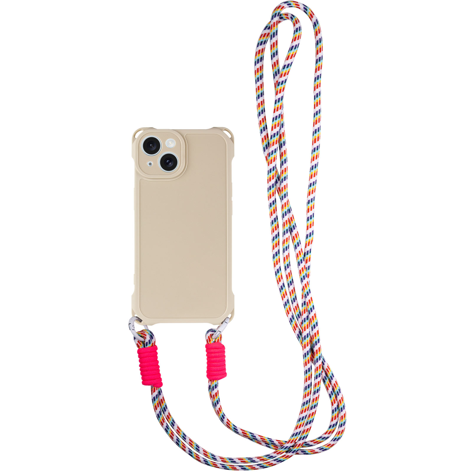 Чохол TPU CrossBody with straps для Apple iPhone 14 (6.1") (Antique White)