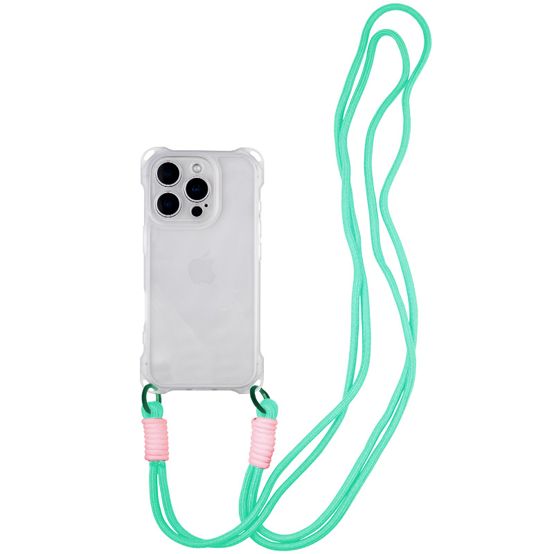 Чохол TPU CrossBody with straps для Apple iPhone 14 Pro Max (6.7") (Transparent)