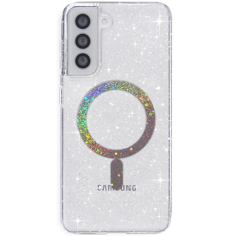 Чохол TPU Eclipse Sparkle (MagFit) для Samsung Galaxy S22 (Clear)