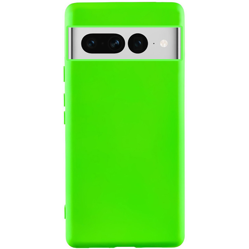 Чехол TPU GETMAN Liquid Silk для Google Pixel 7 Pro (Салатовый / Neon Green)