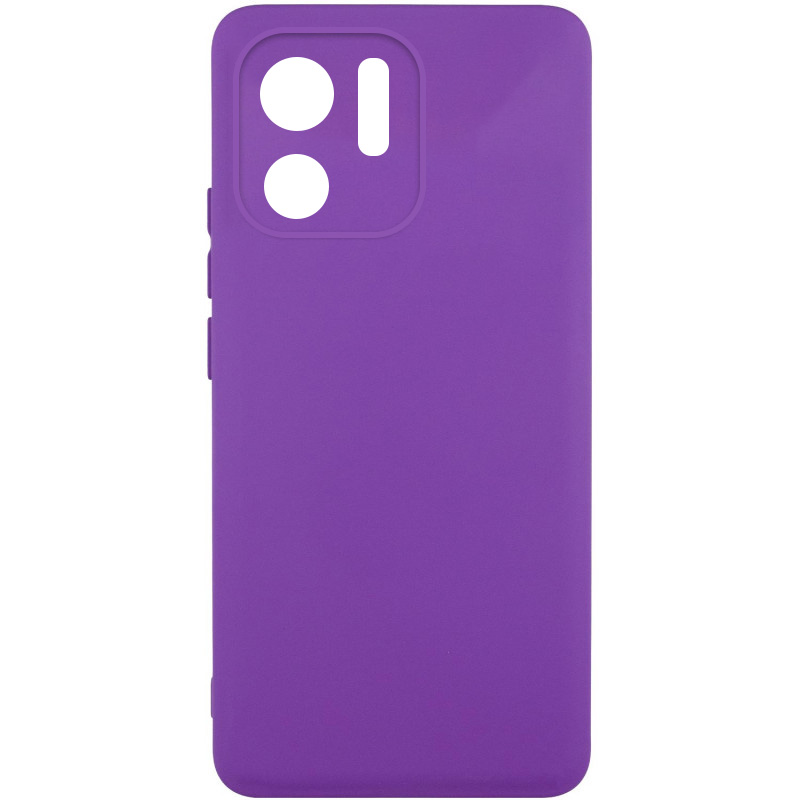 Чохол TPU GETMAN Liquid Silk Full Camera для Motorola Edge 40 (Фіолетовий / Purple)