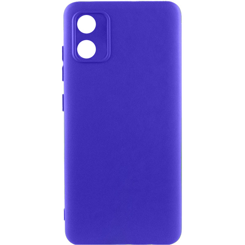 Чохол TPU GETMAN Liquid Silk Full Camera для Motorola Moto E13 (Синій / Iris)