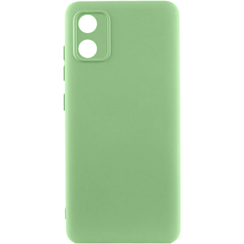Чохол TPU GETMAN Liquid Silk Full Camera для Motorola Moto E13 (Зелений / Pistachio)