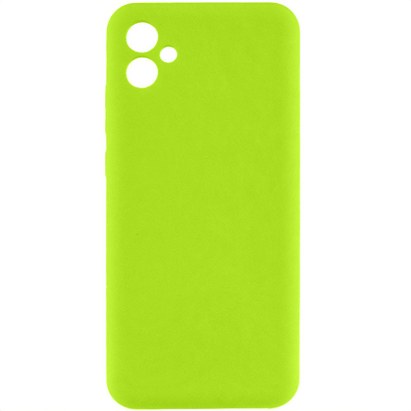 Чохол TPU GETMAN Liquid Silk Full Camera для Samsung Galaxy A06 (Салатовий / Neon Green)