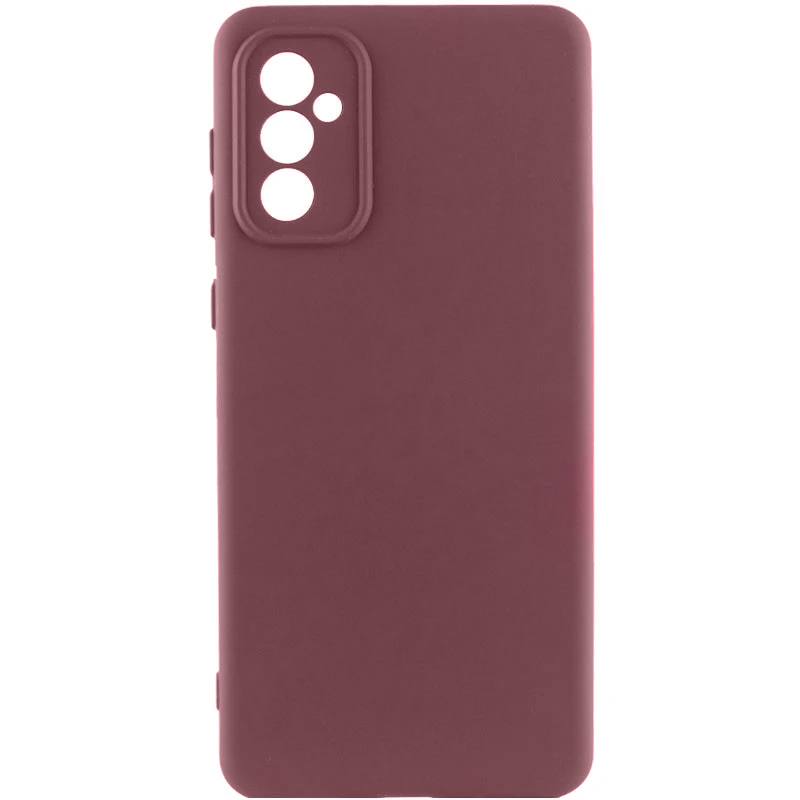 Чохол TPU GETMAN Liquid Silk Full Camera для Samsung Galaxy A35 (Бордовий / Marsala)