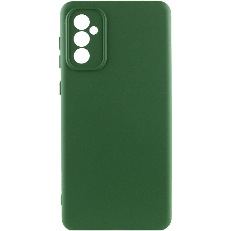 Чехол TPU GETMAN Liquid Silk Full Camera для Samsung Galaxy A35 (Зеленый / Dark green)
