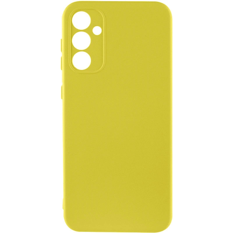 Чохол TPU GETMAN Liquid Silk Full Camera для Samsung Galaxy A35 (Жовтий / Flash)