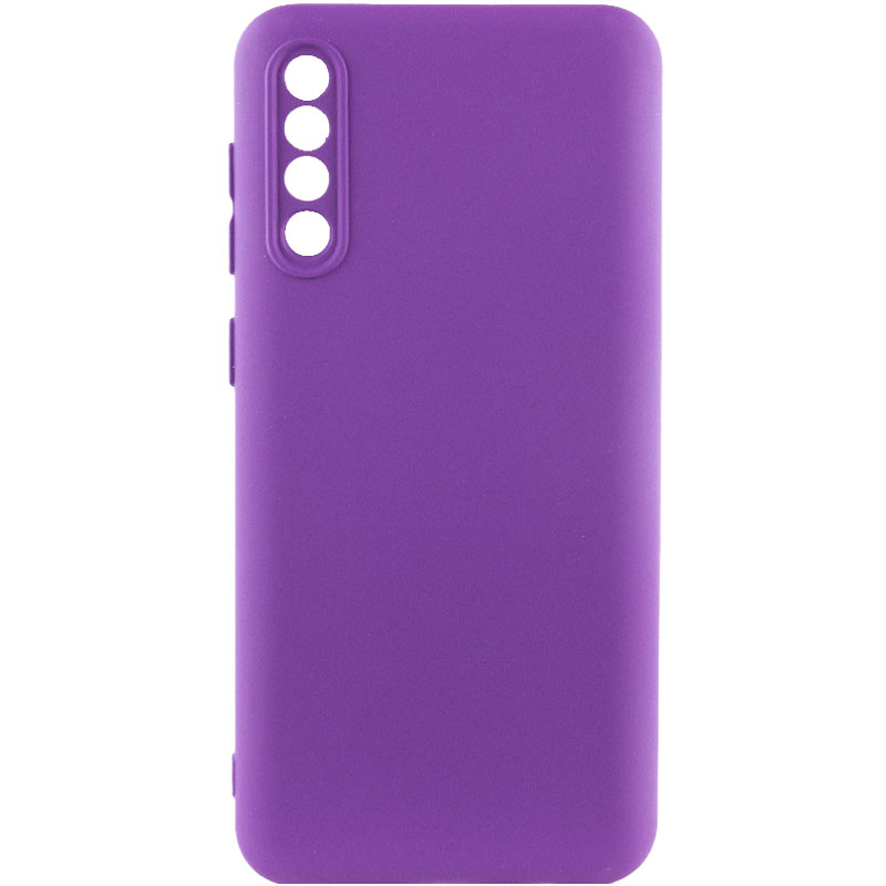 Чехол TPU GETMAN Liquid Silk Full Camera для Samsung Galaxy A50s (Фиолетовый / Purple)