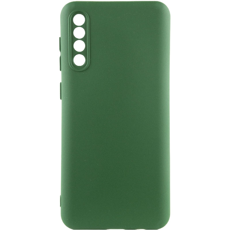 Чехол TPU GETMAN Liquid Silk Full Camera для Samsung Galaxy A50 (A505F) / A50s / A30s (Зеленый / Dark green)