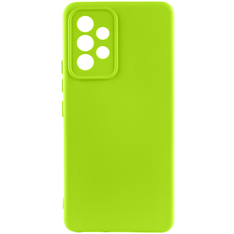 Чехол TPU GETMAN Liquid Silk Full Camera для Samsung Galaxy A52 4G / A52 5G / A52s (Салатовый / Neon Green)