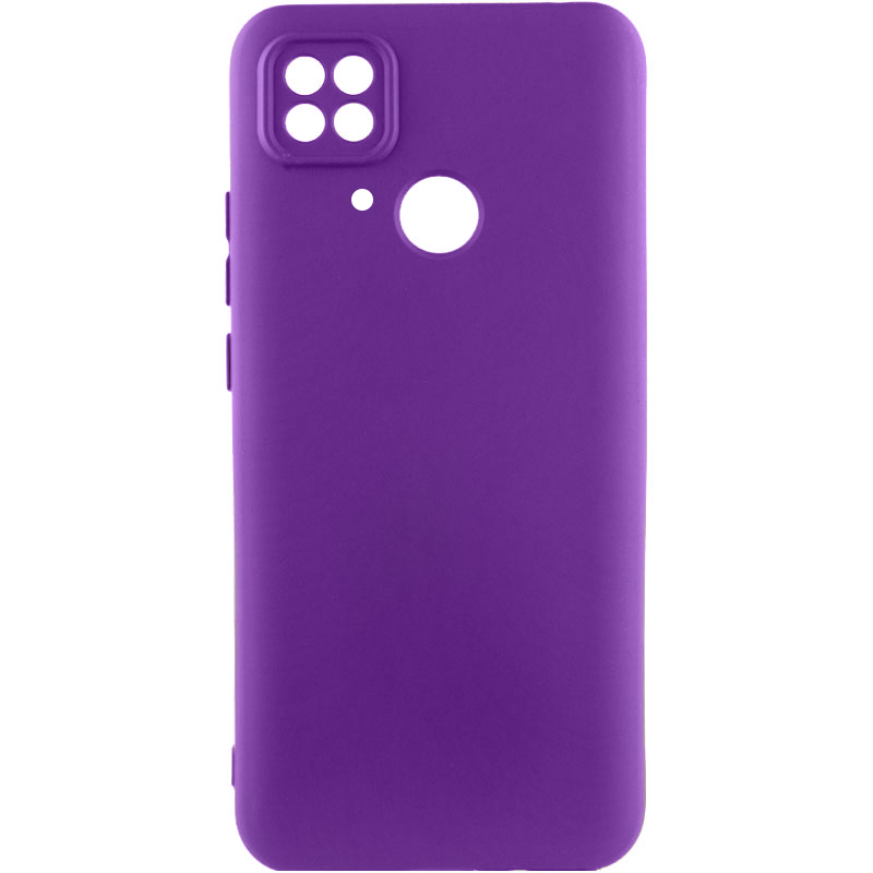 Чохол TPU GETMAN Liquid Silk Full Camera для Xiaomi Redmi 10C (Фіолетовий / Purple)