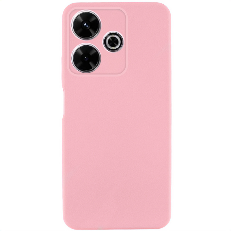 Чехол TPU GETMAN Liquid Silk Full Camera для Xiaomi Redmi 13 4G / Poco M6 4G (Розовый / Pink)