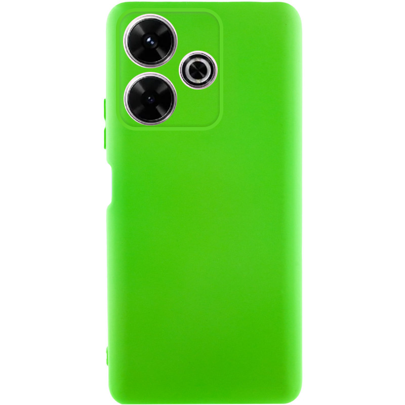 Чохол TPU GETMAN Liquid Silk для Xiaomi Redmi 13 4G / Poco M6 4G (Салатовий / Neon Green)