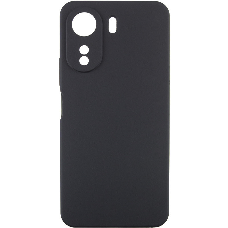 Чехол TPU GETMAN Liquid Silk Full Camera для Xiaomi Redmi 13C / Poco C65 (Черный / Black)