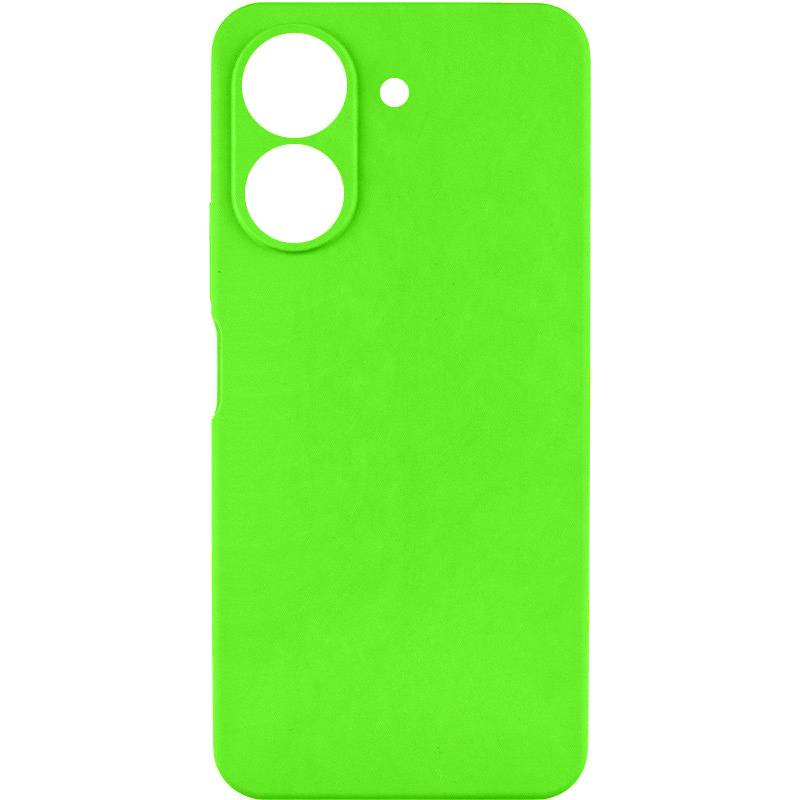 Чехол TPU GETMAN Liquid Silk Full Camera для Xiaomi Redmi 13C / Poco C65 (Салатовый / Neon Green)
