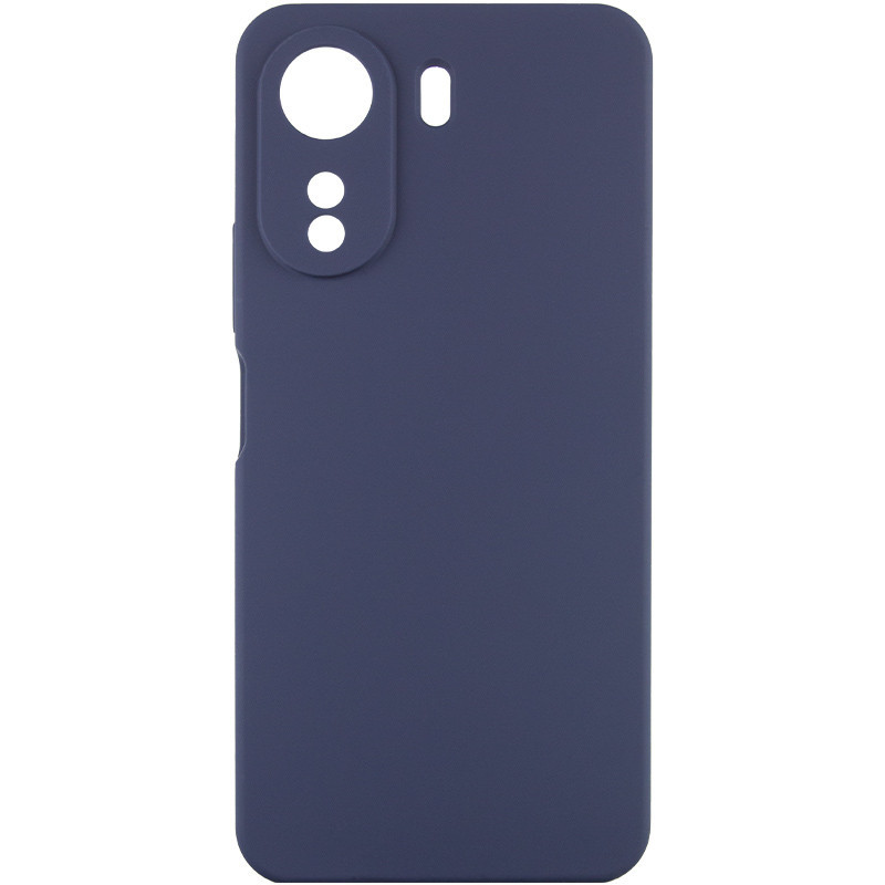 Чехол TPU GETMAN Liquid Silk Full Camera для Xiaomi Redmi 13C / Poco C65 (Синий / Midnight Blue)