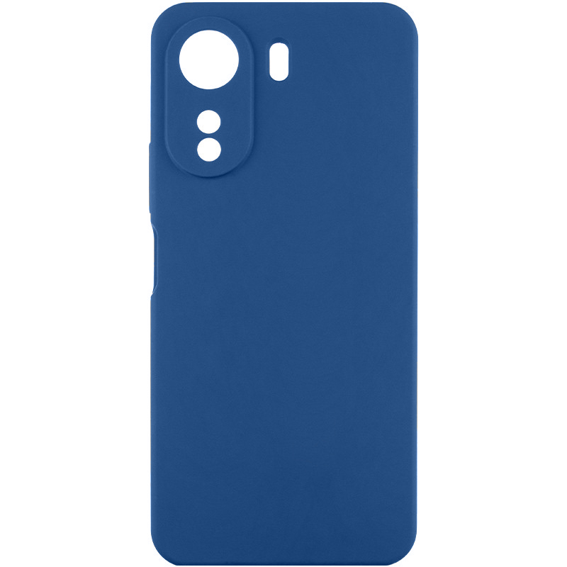 Чохол TPU GETMAN Liquid Silk Full Camera для Xiaomi Redmi 13C (Синій / Navy Blue)