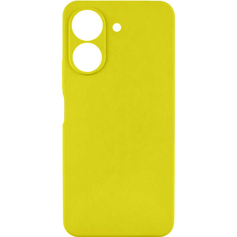 Чехол TPU GETMAN Liquid Silk Full Camera для Xiaomi Redmi 13C / Poco C65 (Желтый / Flash)