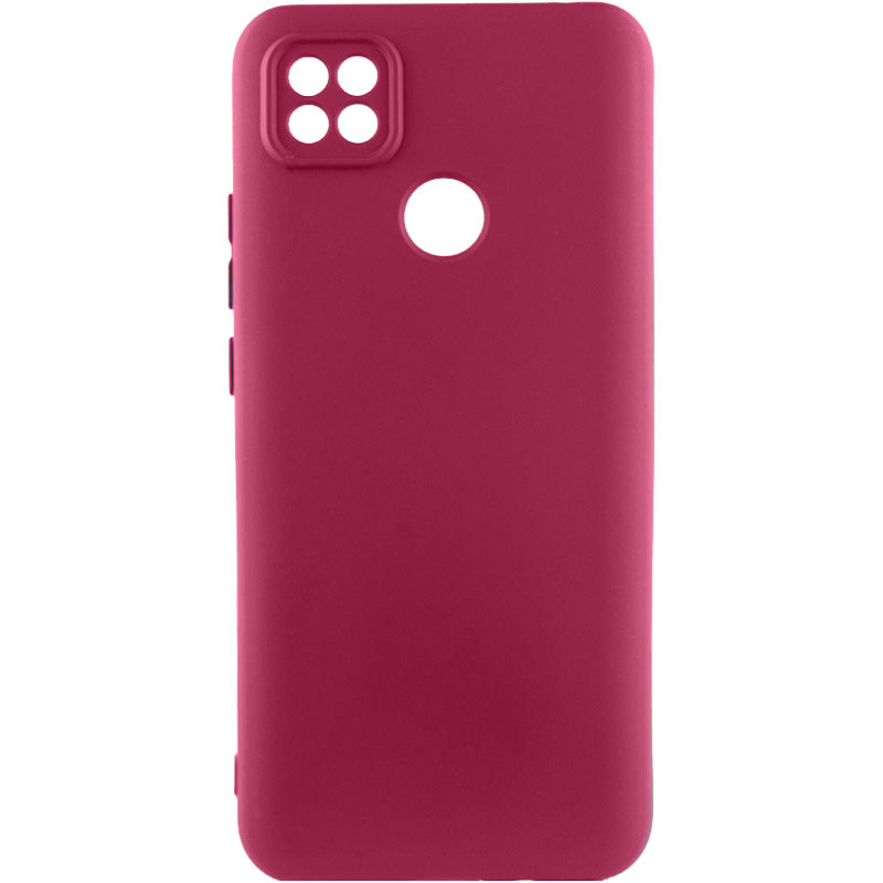 Чехол TPU GETMAN Liquid Silk Full Camera для Xiaomi Redmi 9C (Бордовый / Marsala)