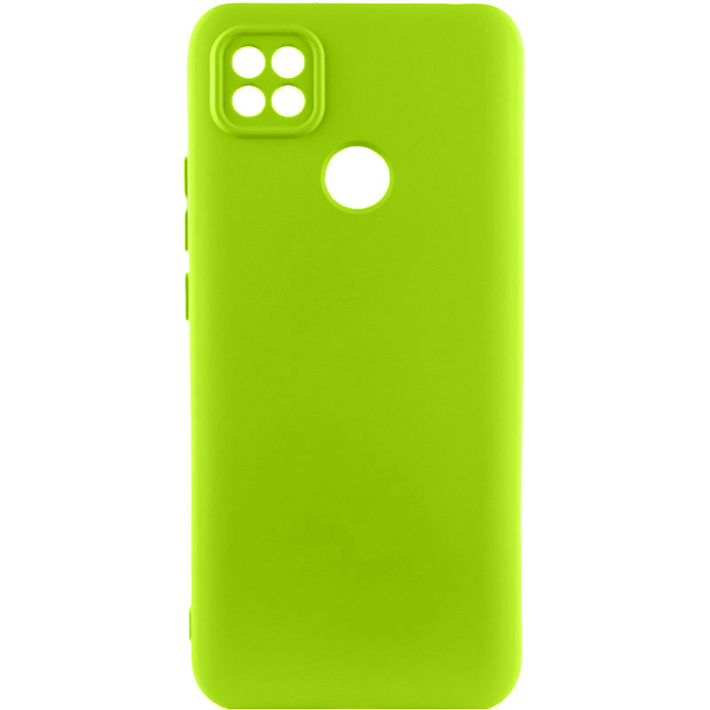 Чехол TPU GETMAN Liquid Silk Full Camera для Xiaomi Redmi 9C (Салатовый / Neon Green)