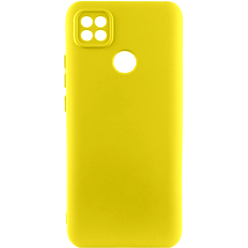 Чехол TPU GETMAN Liquid Silk Full Camera для Xiaomi Redmi 9C (Желтый / Flash)