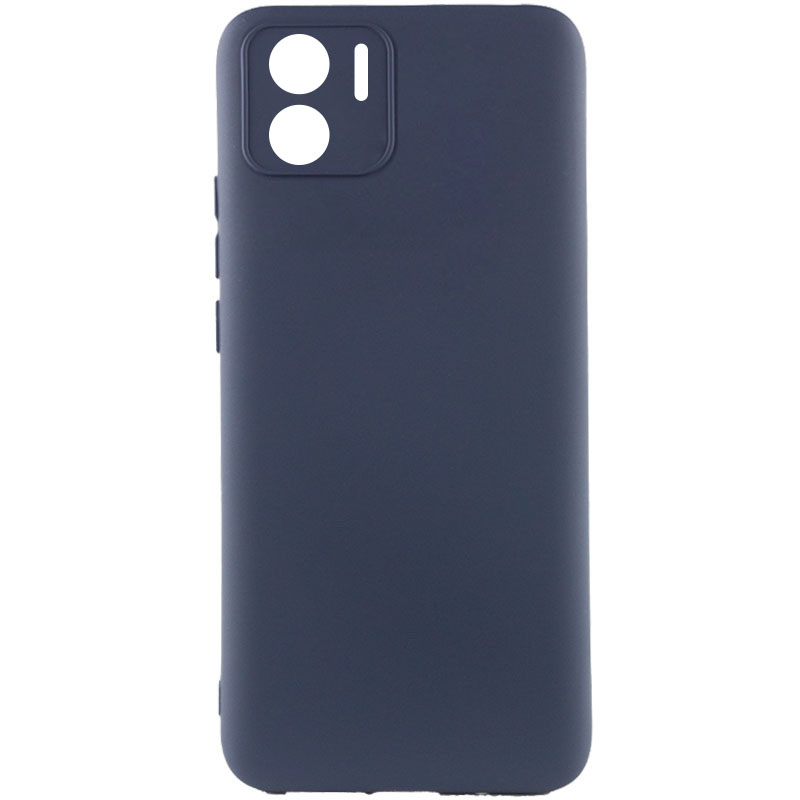 Чехол TPU GETMAN Liquid Silk Full Camera для Xiaomi Redmi A1 / A2 (Синий / Midnight Blue)