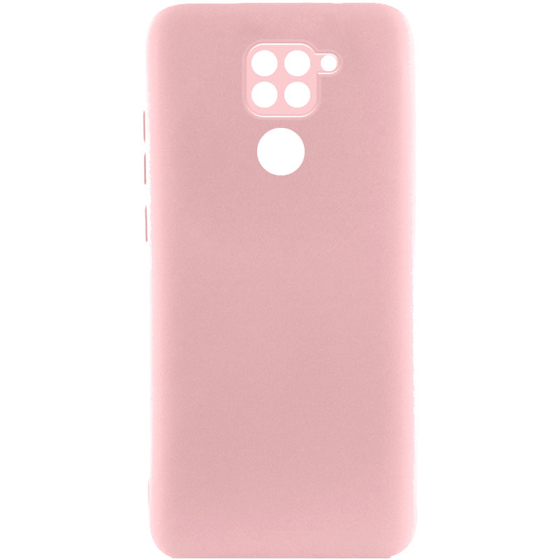 Чохол TPU GETMAN Liquid Silk Full Camera для Xiaomi Redmi Note 9 (Рожевий / Pink)