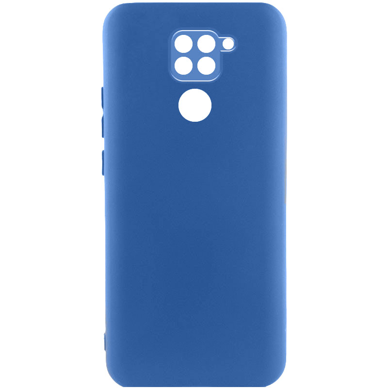 Чехол TPU GETMAN Liquid Silk Full Camera для Xiaomi Redmi 10X (Синий / Navy Blue)