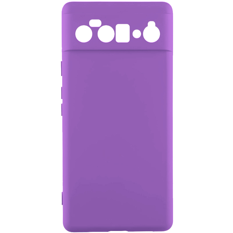 Чохол TPU GETMAN Liquid Silk Full Camera для Google Pixel 6 (Фіолетовий / Purple)