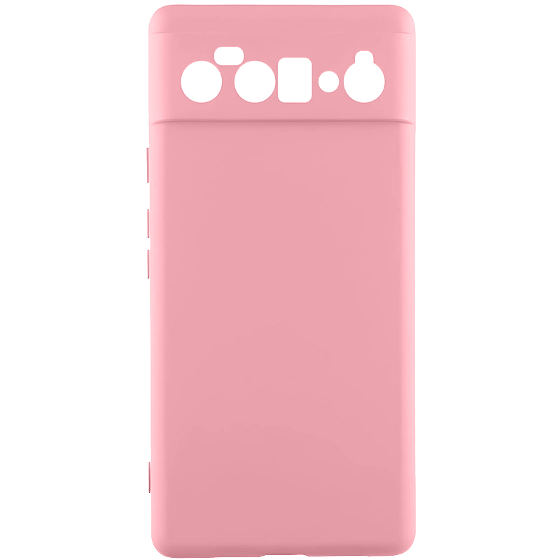 Чохол TPU GETMAN Liquid Silk Full Camera для Google Pixel 6 (Рожевий / Pink)