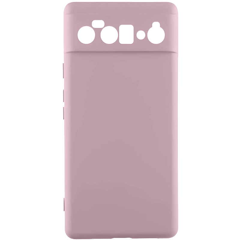 Чохол TPU GETMAN Liquid Silk Full Camera для Google Pixel 6 (Рожевий / Pink Sand)