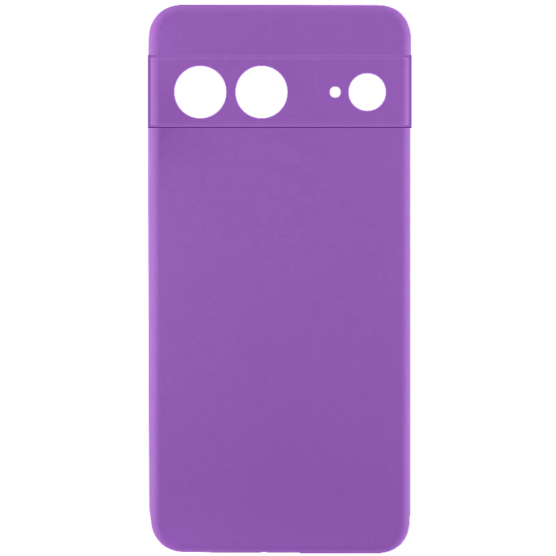 Чохол TPU GETMAN Liquid Silk Full Camera для Google Pixel 7 (Фіолетовий / Purple)