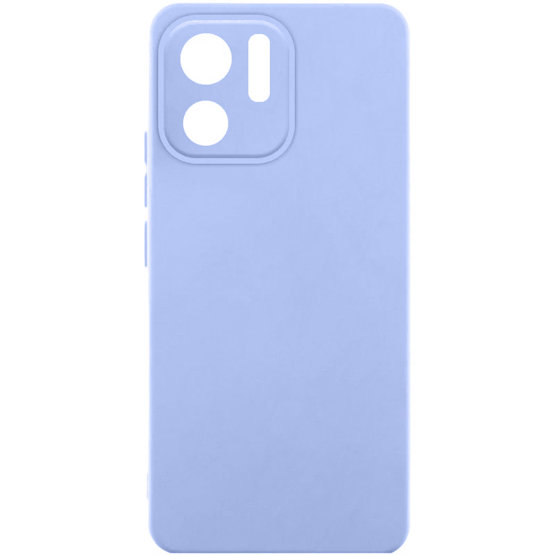 Чехол TPU GETMAN Liquid Silk Full Camera для Motorola Edge 40 (Сиреневый / Light purple)
