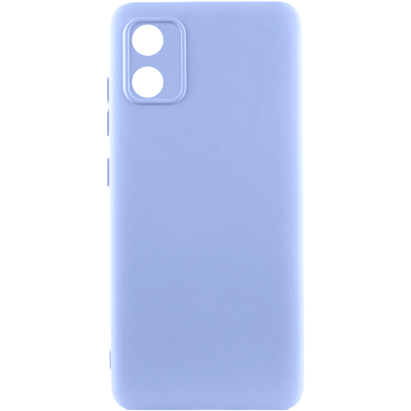 Чохол TPU GETMAN Liquid Silk Full Camera для Motorola Moto E13 (Бузковий / Light purple)