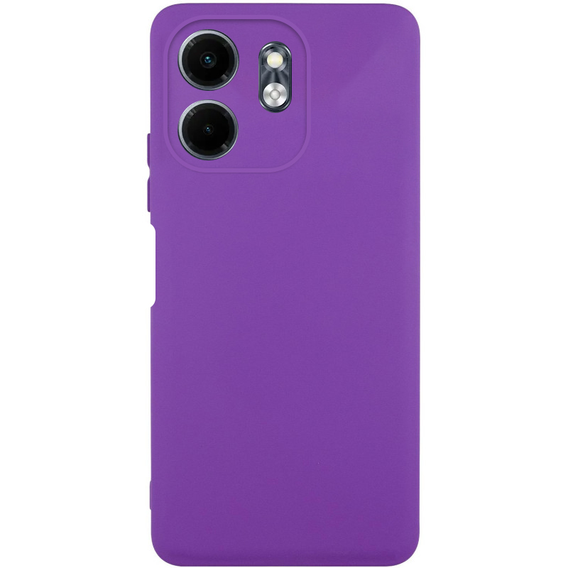 Чохол TPU GETMAN Liquid Silk Full Camera для Motorola Moto G04 (Фіолетовий / Purple)