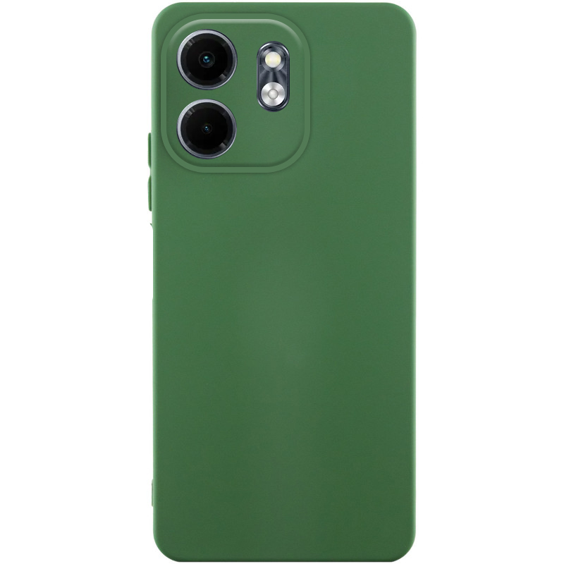 Чохол TPU GETMAN Liquid Silk Full Camera для Motorola Moto G04 (Зелений / Dark green)