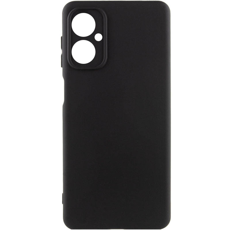 Чехол TPU GETMAN Liquid Silk Full Camera для Motorola Moto G14 (Черный / Black)