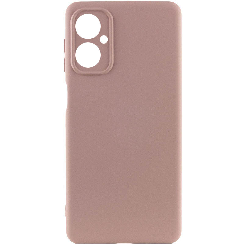 Чехол TPU GETMAN Liquid Silk Full Camera для Motorola Moto G14 (Розовый / Pink Sand)