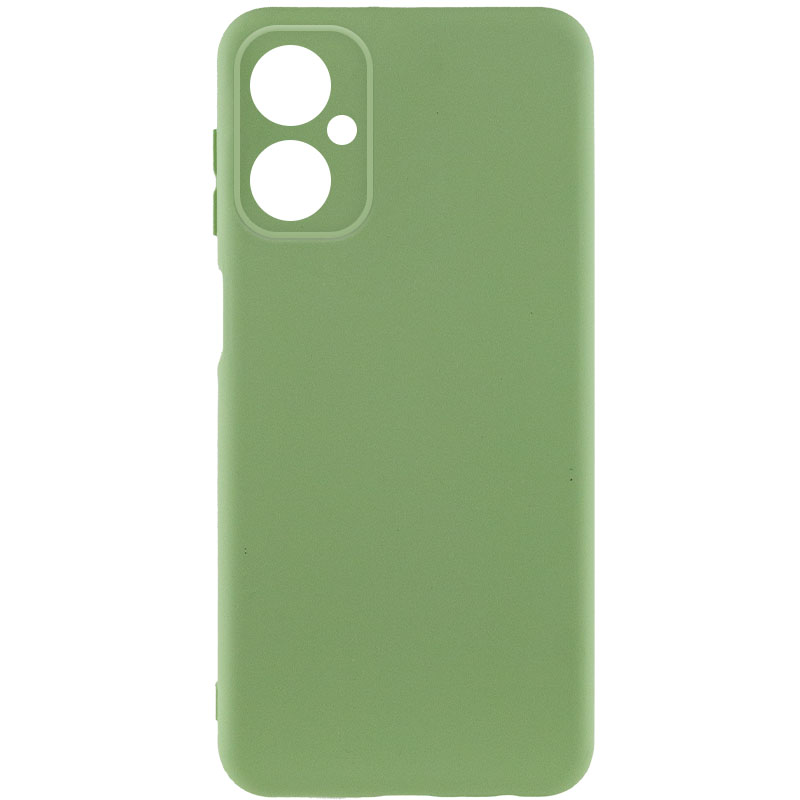 Чехол TPU GETMAN Liquid Silk Full Camera для Motorola Moto G14 (Зеленый / Pistachio)