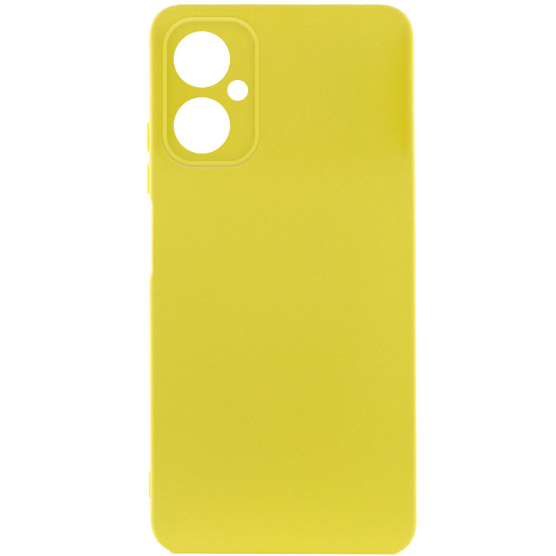 Чехол TPU GETMAN Liquid Silk Full Camera для Motorola Moto G14 (Желтый / Flash)