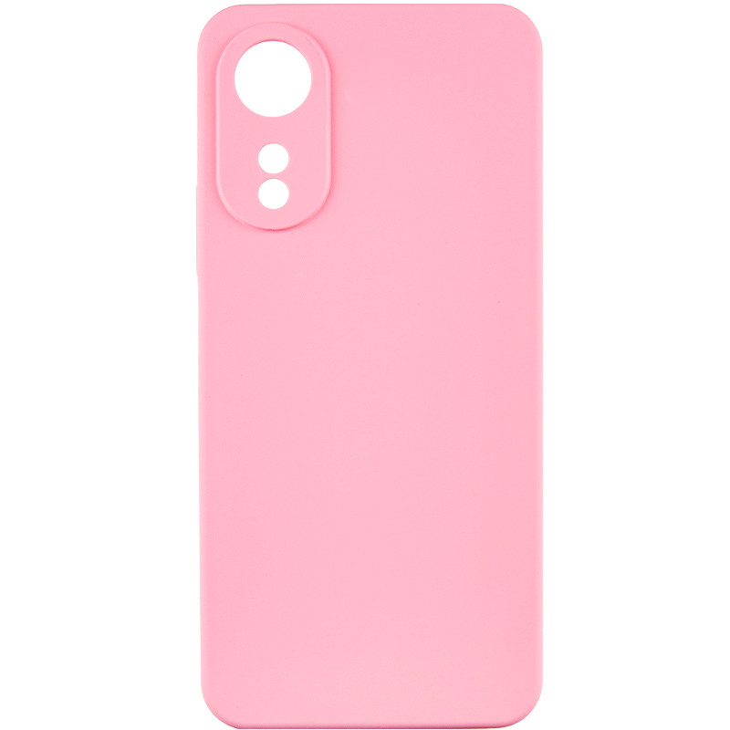 Чехол TPU GETMAN Liquid Silk Full Camera для Oppo A78 4G (Розовый / Pink)